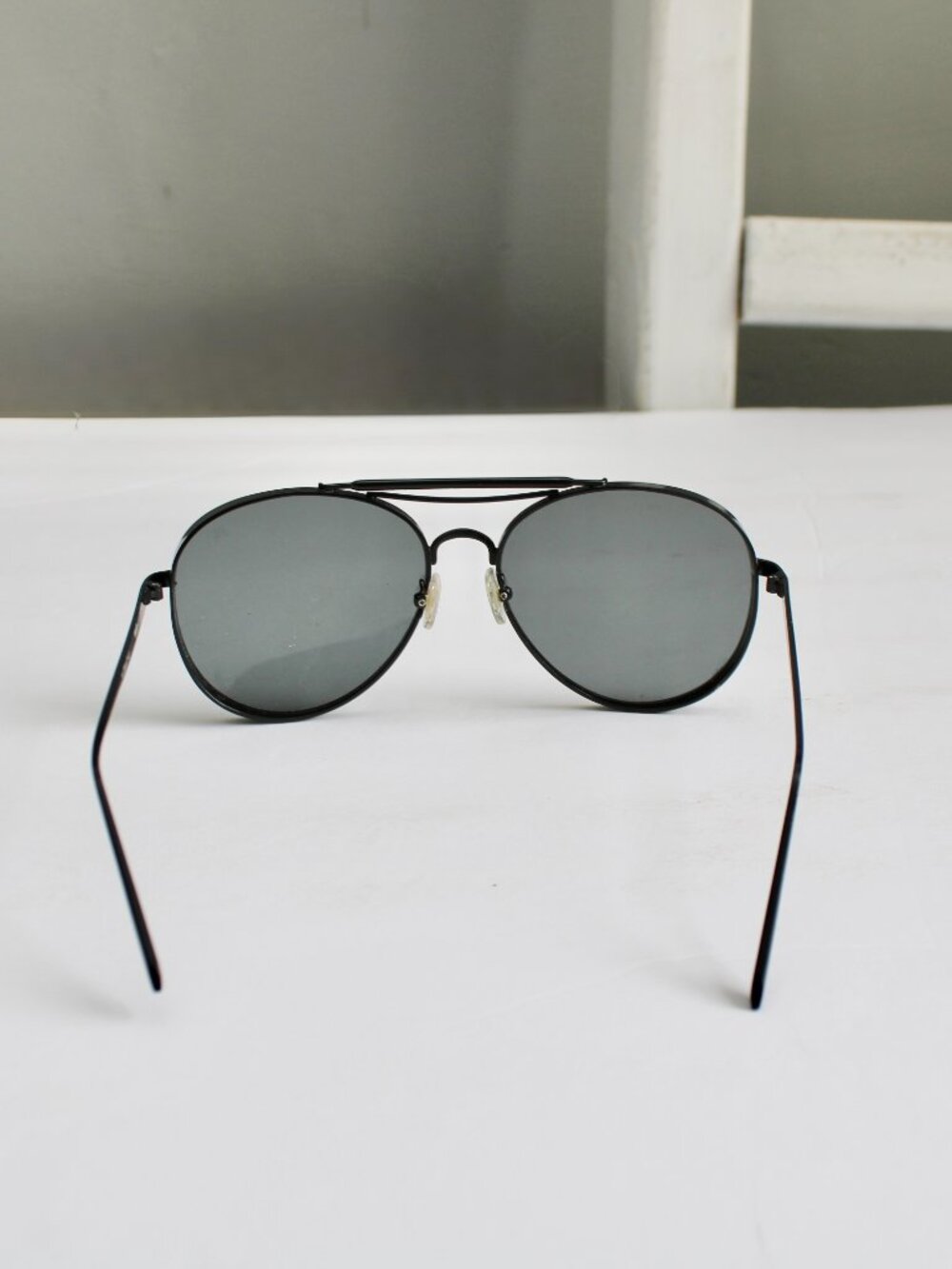 Melt Black Aviator Oversized Metal Frame Sunglasses Series 3 - Picture 3 of 7